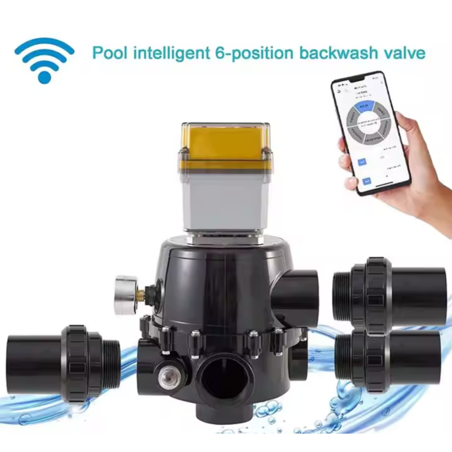 SmartFlow Wi-Fi Pool Filter with Backwash Valve